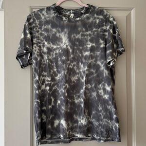 Lululemon Athletica All Yours Tie-Dye T-Shirt in Black and White